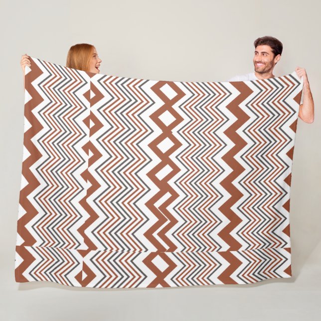 Summer Elegante Colorful Zigzag Fleecedecke (Beispiel)