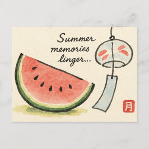 Summer Etegami Postcard Postkarte