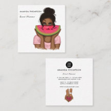 Summer Event Planer Square Business Card