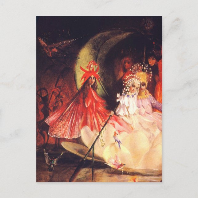 Summer Fairies Feiertagspostkarte (Vorderseite)