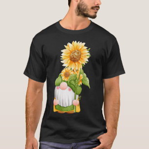 Summer Fall Sunflower Gnome Frauen T-Shirt
