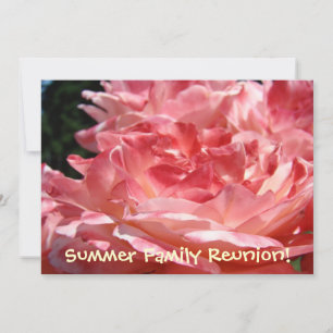 Summer Family Wiedersehen! Rose für Einladungskart Einladung