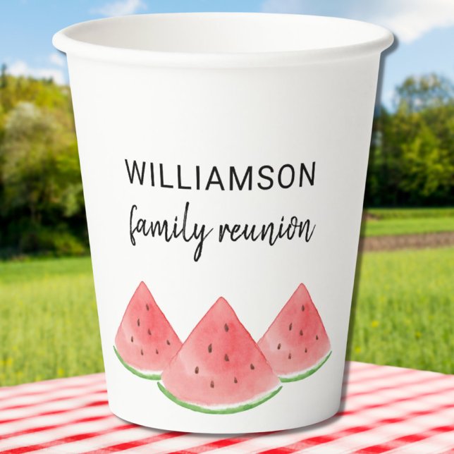 Summer Family Wiedersehen Watermelon Pappbecher (Von Creator hochgeladen)