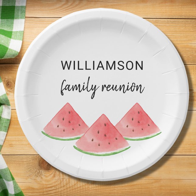 Summer Family Wiedersehen Watermelon Pappteller (Von Creator hochgeladen)