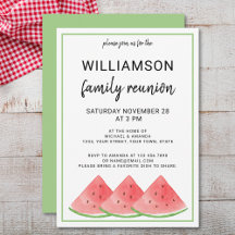 Summer Family Wiedersehen Watermelon Picnic Party