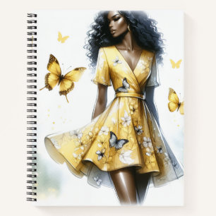 Summer Fashion Spiral Notebook Notizbuch