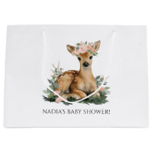 Summer Fawn Watercolor Baby Shower