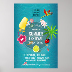 Summer Festival Club/Corporate Werbung Poster