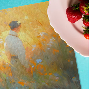 Summer Fields Anime Impressionismus Puzzle
