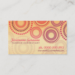 Summer Fireworks Mode Retail Business Cards Visitenkarte