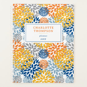 Summer Floral Abstrakt Bright Colors Muster Planer