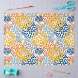 Summer Floral Abstrakt Bright Colors Muster Seidenpapier