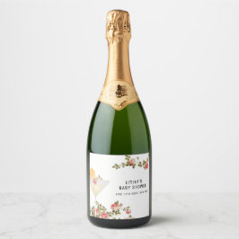 Summer Floral Brunch Bubbly Champagner Baby Dusche