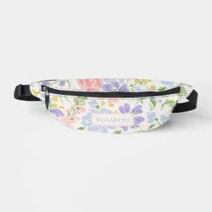 Summer Floral Print Cut Nähtasche Bauchtasche