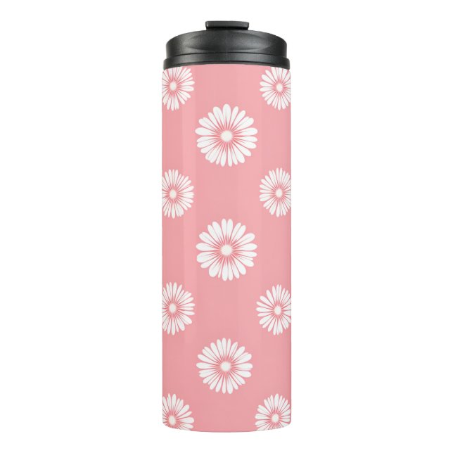 Summer Floral Tumbler - 16oz Edelstahl Thermosbecher (Vorderseite)