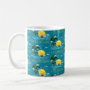 Summer Florida Sailboat Sunset Beach Coastal Kaffeetasse