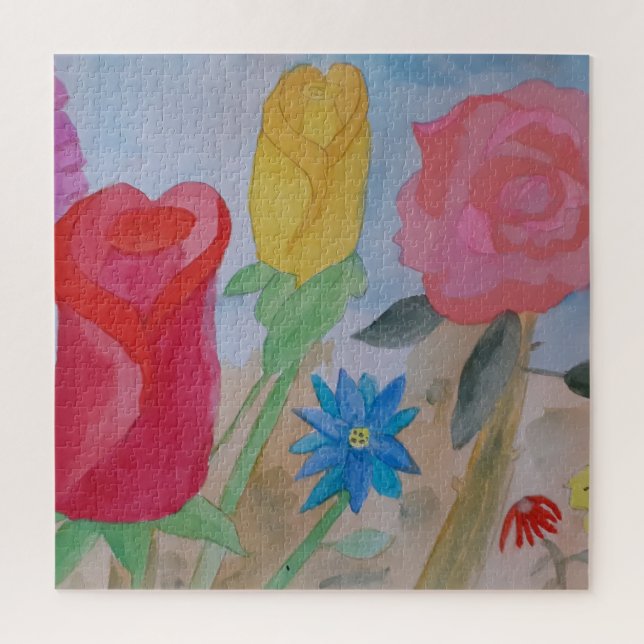 Summer Flower Garden Jigsaw Puzzle (Vertikal)