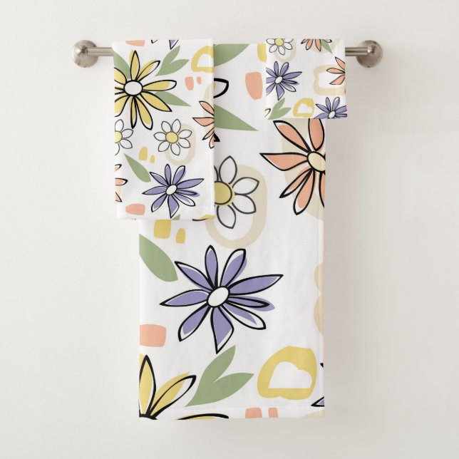 Summer Flowers  Badhandtuch Set (Insitu)