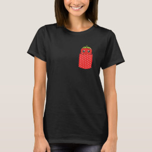 Summer Food Red Berry Fruit Pocket Erdbeere T-Shirt