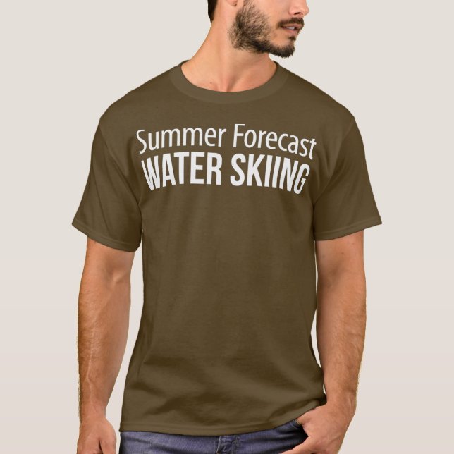 Summer Forecast  Water Skiing T-Shirt (Vorderseite)