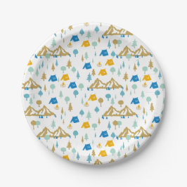 Summer Forest Camping Pappteller