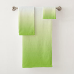 Summer Fresh Gradient Cool Blue Green Ombre Badhandtuch Set
