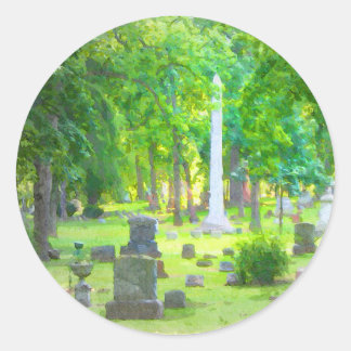 Summer Friedhof Runder Aufkleber