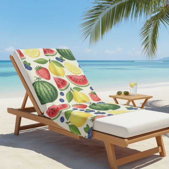 Summer Fruit Beach Towel - Watermelon & Assorted  Strandtuch (Von Creator hochgeladen)