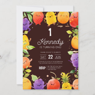 Summer Fruit Birthday Einladung