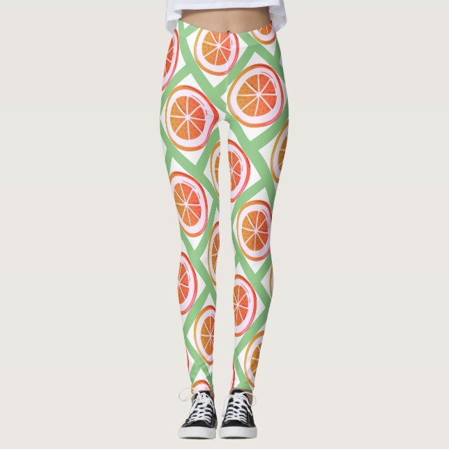 Summer Fruit Design Leggings (Vorderseite)