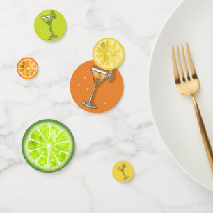 Summer Fruit Drinks Lemon, Limon, Orange ID537 Konfetti