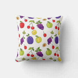 Summer Fruits Pattern - farbenfrohe saisonale Gest Kissen