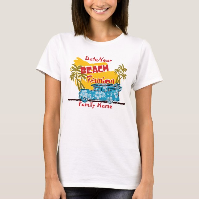 Summer Fun Beach Family Wiedersehen T-Shirt (Vorderseite)