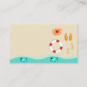 Summer Fun Business Card Visitenkarte