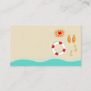 Summer Fun Business Card Visitenkarte