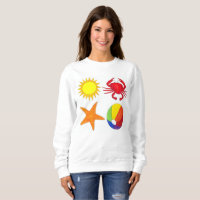 Summer Fun Crab Beach Ball Sunshine Starfish