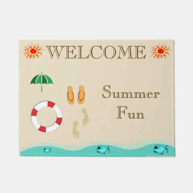 Summer Fun Door Mat Fußmatte (Vorderseite)