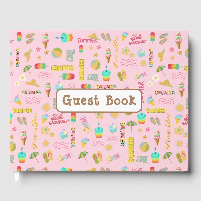 Summer Fun Guest Book Gästebuch (Vorderseite)