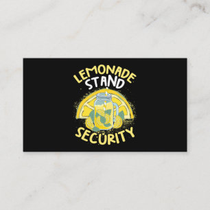 Summer Fun Lemonade Stand Security Boss Lemonade C Visitenkarte