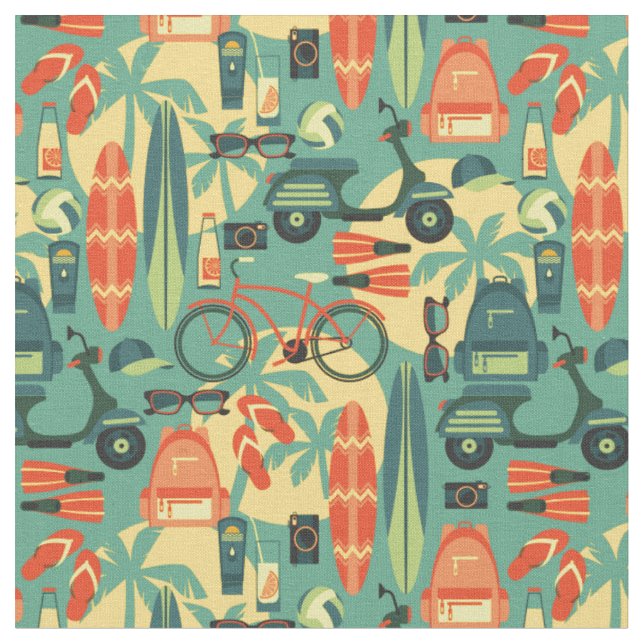 Summer Fun Muster Stoff (Nahaufnahme)