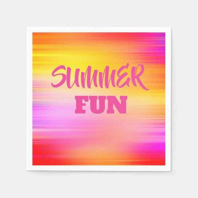 Summer Fun Paper Napkin Serviette (Vorderseite)