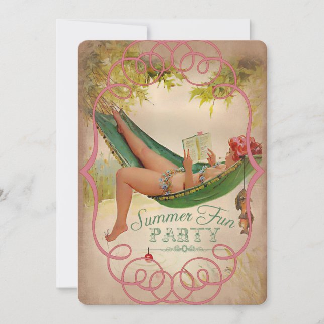 Summer Fun Party II - Einladungskarte Einladung (Vorderseite)
