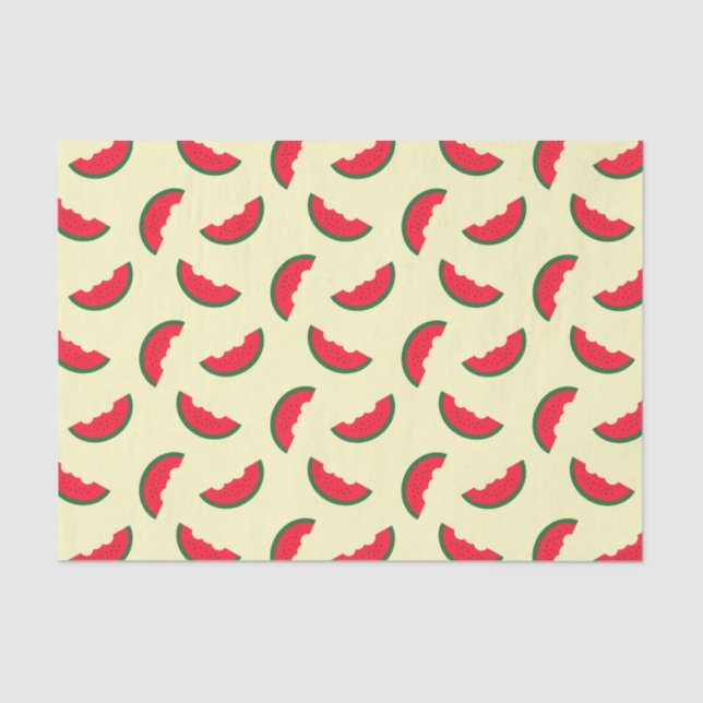 Summer Fun Red Watermelon Muster Seidenpapier (Vorderseite)