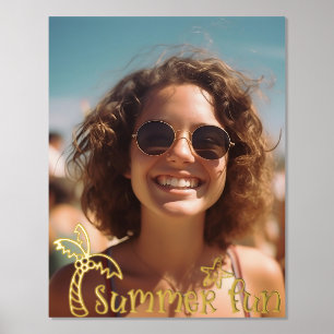 Summer Fun Typografy family Foto Foliendrucke