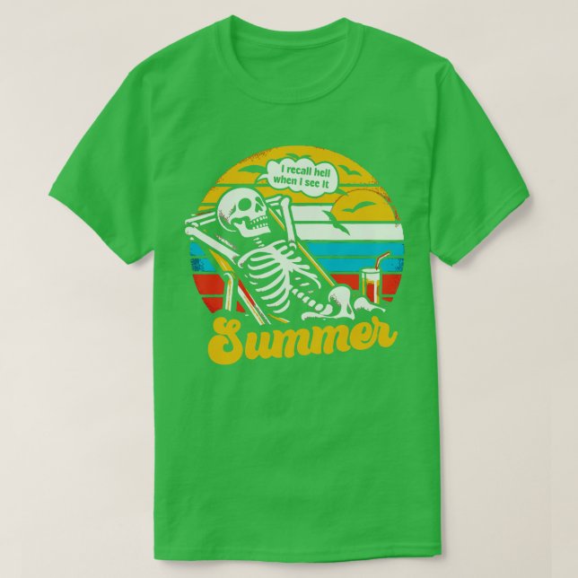 Summer Funny Skeleton T-Shirt (Design vorne)