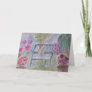 Summer Garden Bench Karte