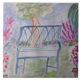 Summer Garden Bench Keramik Fliese