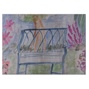 Summer Garden Bench Schneidebrett