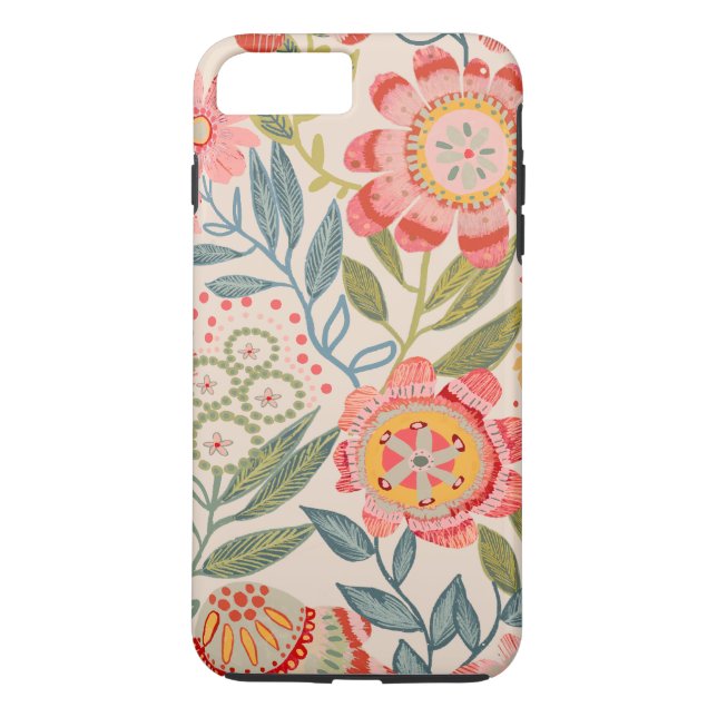 Summer Garden Bold Blooms Design Case-Mate iPhone Hülle (Rückseite)
