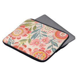 Summer Garden Bold Blooms Design Laptopschutzhülle
